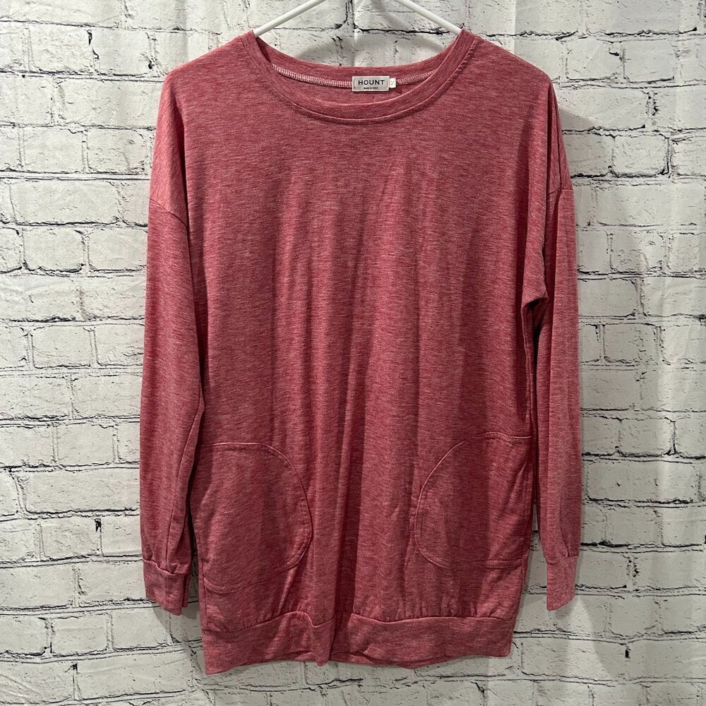 Ladies Hount long sleeved pocketed pull over Size S